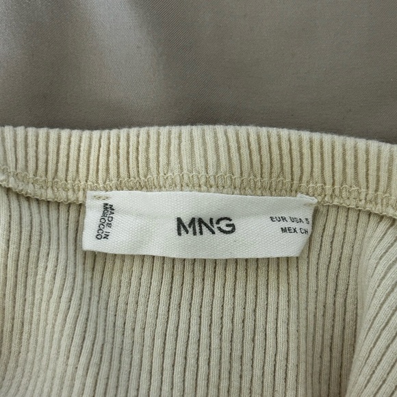 White Ribbed Tube Top - Picture 3 of 4